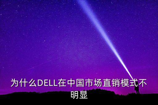 戴爾為什么晚中國市場，為什么DELL的筆記本在中國市場上銷量上不去呢難道大家都只是看