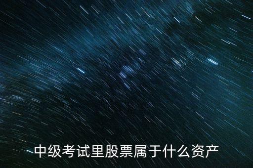 中級考試里股票屬于什么資產(chǎn)