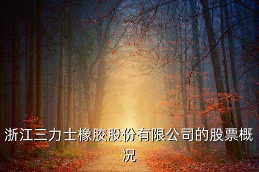 浙江三力士橡膠股份有限公司的股票概況
