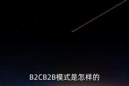 2b商業(yè)模式是什么，請(qǐng)問(wèn)什么是B2BB2C
