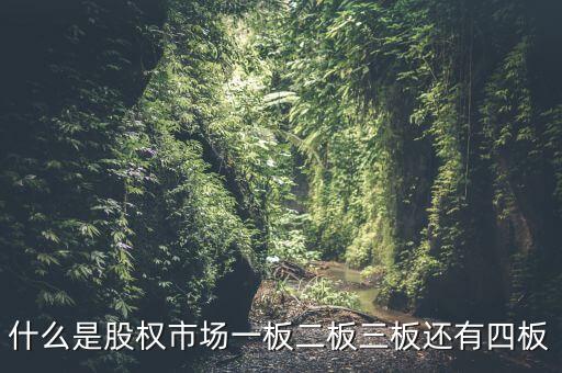 什么是股權(quán)市場(chǎng)一板二板三板還有四板