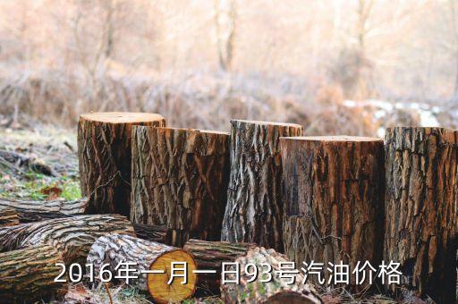 2016年一月一日93號(hào)汽油價(jià)格