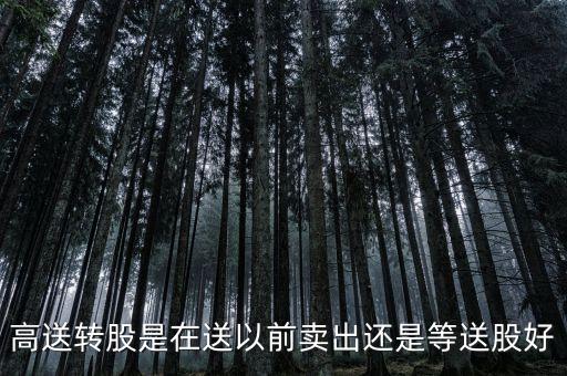 高送轉(zhuǎn)股是在送以前賣(mài)出還是等送股好