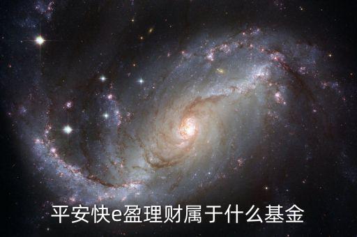 502012是什么基金，平安快e盈理財(cái)屬于什么基金