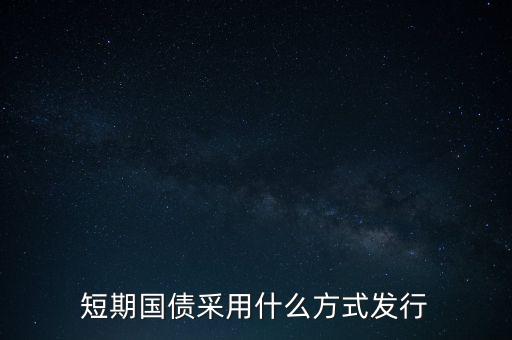短期國債采用什么方式發(fā)行