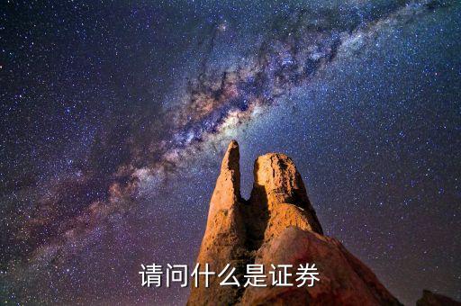 請問什么是證券