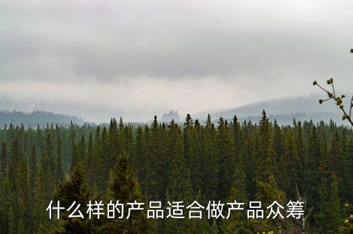 什么產(chǎn)品適合做眾籌，什么樣的商品適合做淘寶眾籌