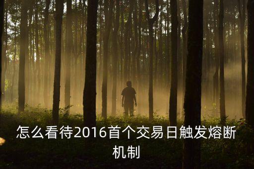 2016年1月7日為什么還要熔斷，上證跌7后熔斷不能交易直至收盤這是熔斷機制的定義但為什么
