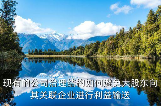 現有的公司治理結構如何避免大股東向其關聯企業(yè)進行利益輸送