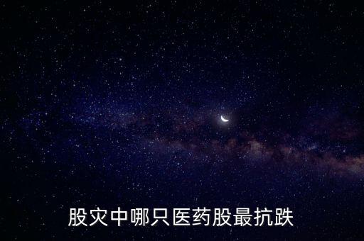 股災中哪只醫(yī)藥股最抗跌