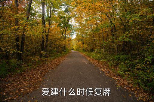 愛建什么時候復(fù)牌