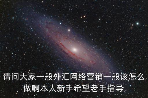 請(qǐng)問(wèn)大家一般外匯網(wǎng)絡(luò)營(yíng)銷(xiāo)一般該怎么做啊本人新手希望老手指導(dǎo)