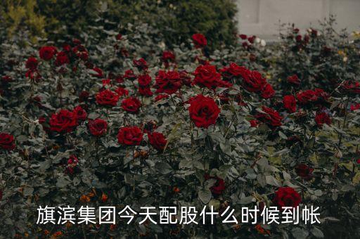 旗濱集團今天配股什么時候到帳
