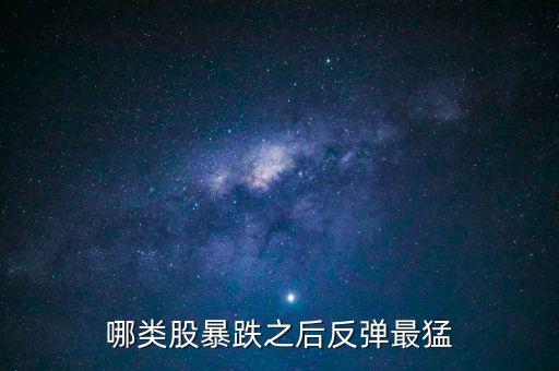 哪類股暴跌之后反彈最猛