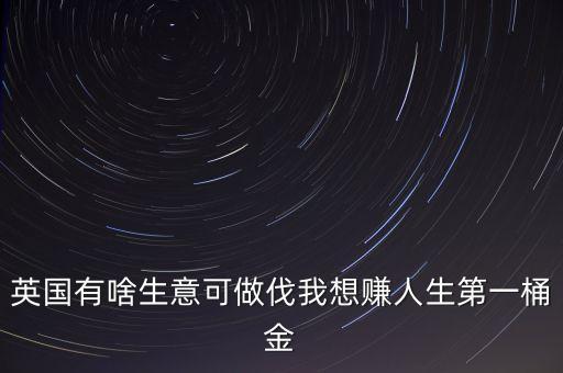英國有啥生意可做伐我想賺人生第一桶金