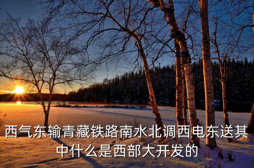 西部大開發(fā)的標志性工程是什么，西氣東輸青藏鐵路南水北調(diào)西電東送其中什么是西部大開發(fā)的