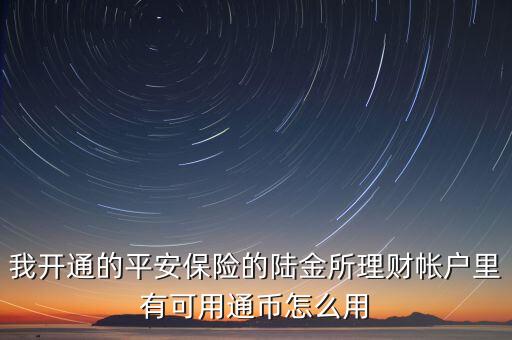 陸金所的通幣是什么，陸金所的通幣可以用來做什么