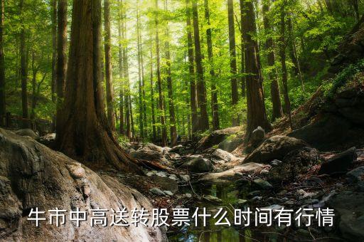 送轉(zhuǎn)股票什么時(shí)候漲，在股票經(jīng)歷過一次分紅或高送轉(zhuǎn)后要多久才會(huì)迎來上漲期