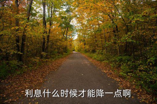 利息什么時(shí)候才能降一點(diǎn)啊