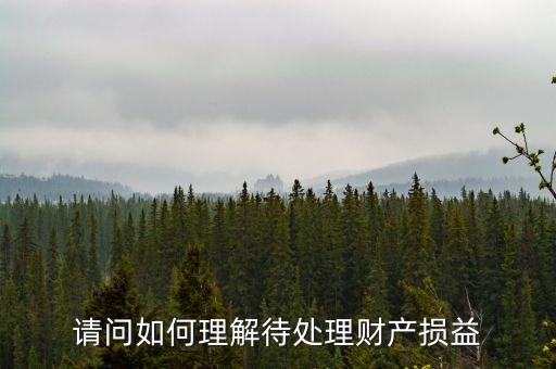 待處理損益是什么意思，待處理財產(chǎn)損益的定義是
