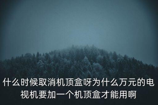 什么時(shí)候取消機(jī)頂盒呀為什么萬(wàn)元的電視機(jī)要加一個(gè)機(jī)頂盒才能用啊