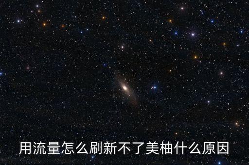為什么美柚沒有數(shù)據(jù)，用流量怎么刷新不了美柚什么原因