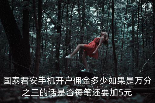 為什么國(guó)泰君安傭金萬(wàn)三，國(guó)泰君安手機(jī)開(kāi)戶傭金多少如果是萬(wàn)分之三的話是否每筆還要加5元
