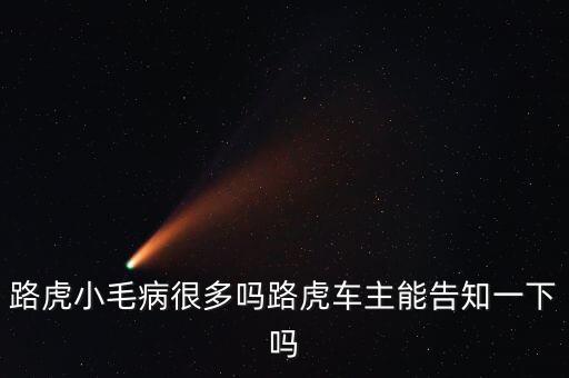 路虎小毛病很多嗎路虎車主能告知一下嗎