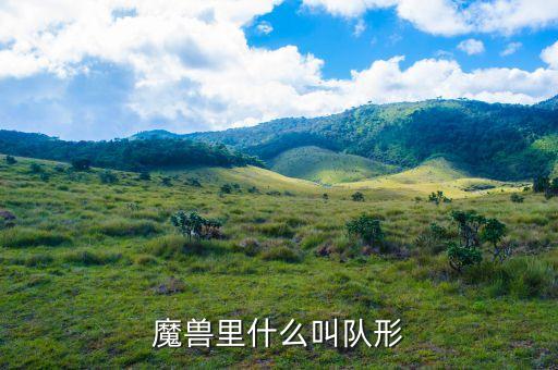魔獸里什么叫隊形