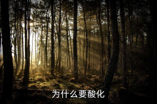 為什么要酸化