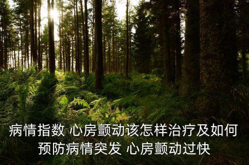 病情指數(shù) 心房顫動(dòng)該怎樣治療及如何預(yù)防病情突發(fā) 心房顫動(dòng)過(guò)快