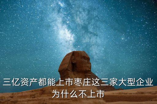 越海物流為什么不上市，三億資產(chǎn)都能上市棗莊這三家大型企業(yè)為什么不上市