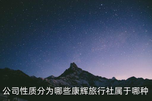 公開發(fā)行股票的旅行社是什么公司，公司性質(zhì)分為哪些康輝旅行社屬于哪種