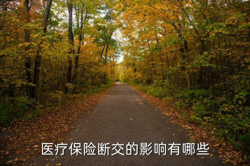 醫(yī)療保險(xiǎn)斷交的影響有哪些