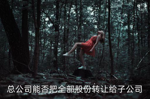 總公司轉(zhuǎn)移資產(chǎn)到子公司為什么，總公司能否把全部股份轉(zhuǎn)讓給子公司