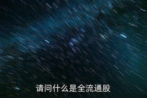 請問什么是全流通股