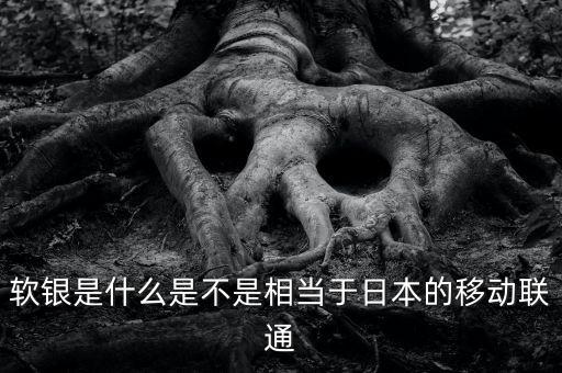 軟銀是什么是不是相當(dāng)于日本的移動聯(lián)通