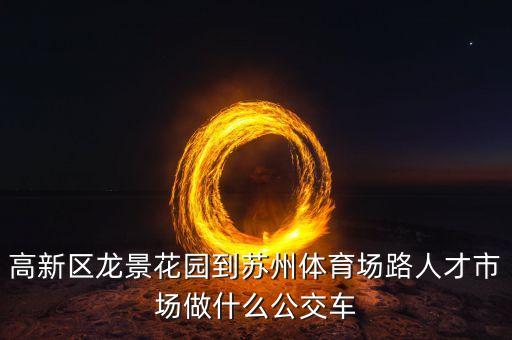 高新區(qū)龍景花園到蘇州體育場路人才市場做什么公交車