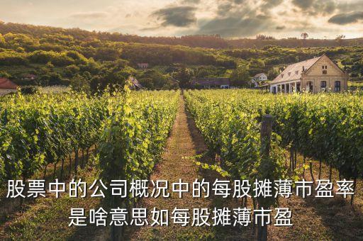 什么是攤薄市盈率，什么叫新股市盈率攤薄