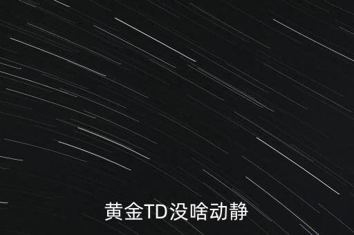 黃金TD沒啥動(dòng)靜