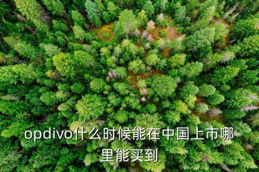 opdivo什么時候能在中國上市哪里能買到