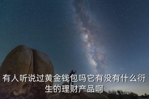 有人聽(tīng)說(shuō)過(guò)黃金錢包嗎它有沒(méi)有什么衍生的理財(cái)產(chǎn)品啊