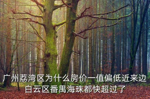 廣州荔灣區(qū)為什么房價一值偏低近來邊白云區(qū)番禺海珠都快超過了