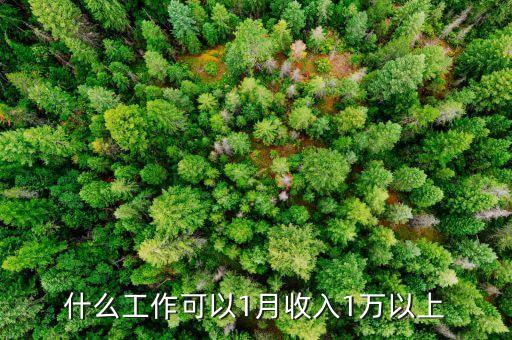 什么職業(yè)月入一萬元，什么工作工資有一萬左右