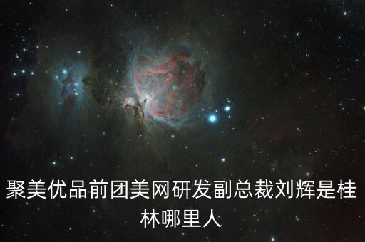 聚美劉輝為什么離開，聚美優(yōu)品前團美網(wǎng)研發(fā)副總裁劉輝是桂林哪里人