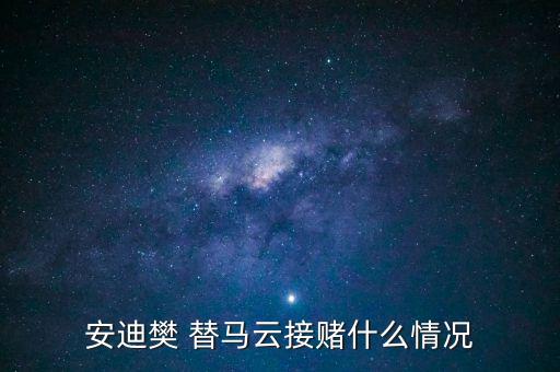安迪樊 替馬云接賭什么情況