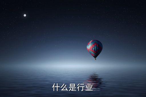 什么是行業(yè)