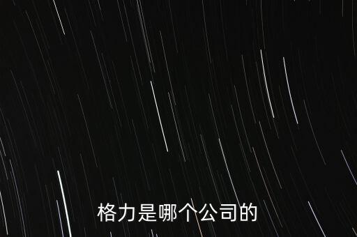 格力屬于什么企業(yè)，格力是哪個公司的