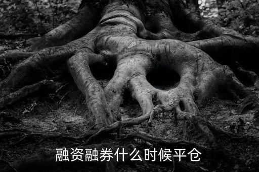 融資融券什么時候平倉