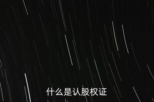 什么是認(rèn)股權(quán)證